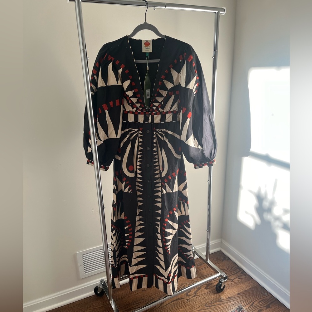 NWT Farm Rio Coconut Grove Maxi Dress Size Small